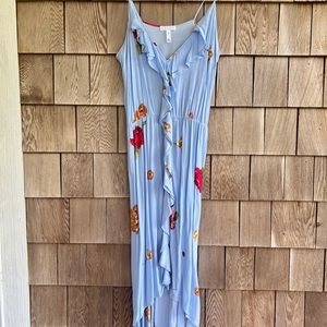 Leith floral blue dress, size M